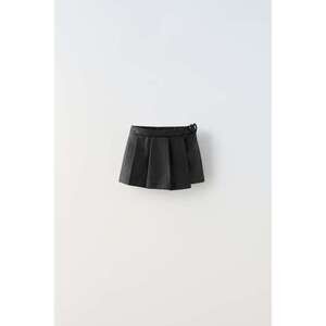 FAUX LEATHER HEART SKORT